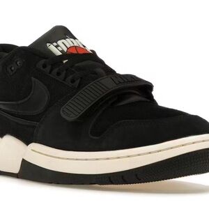 Nike Black and White Low-Top Strap Sneaker